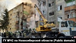 Последствия взрыва газа в Новосибирске