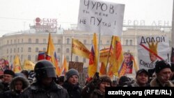 Санкт-Петербург қаласында өткен митинг. Санкт-Петербург, 26 ақпан 2012 жыл. 