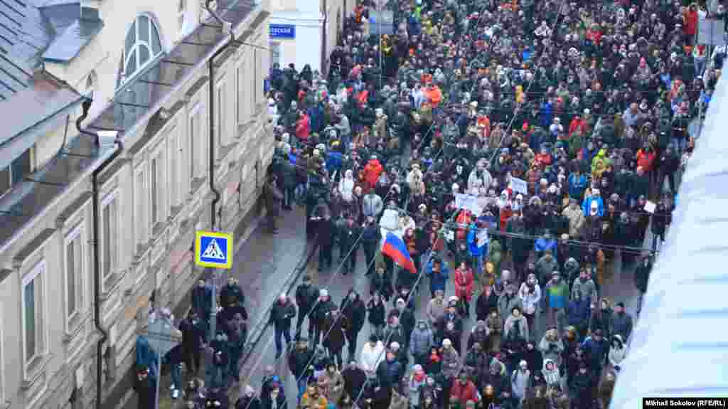 Мәскеудің Большая Ордынка көшесінде. 1 наурыз 2015 жыл.